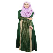 Mode 2017 Frauen weichen Polyester billig muslimischen Abaya Kimono
